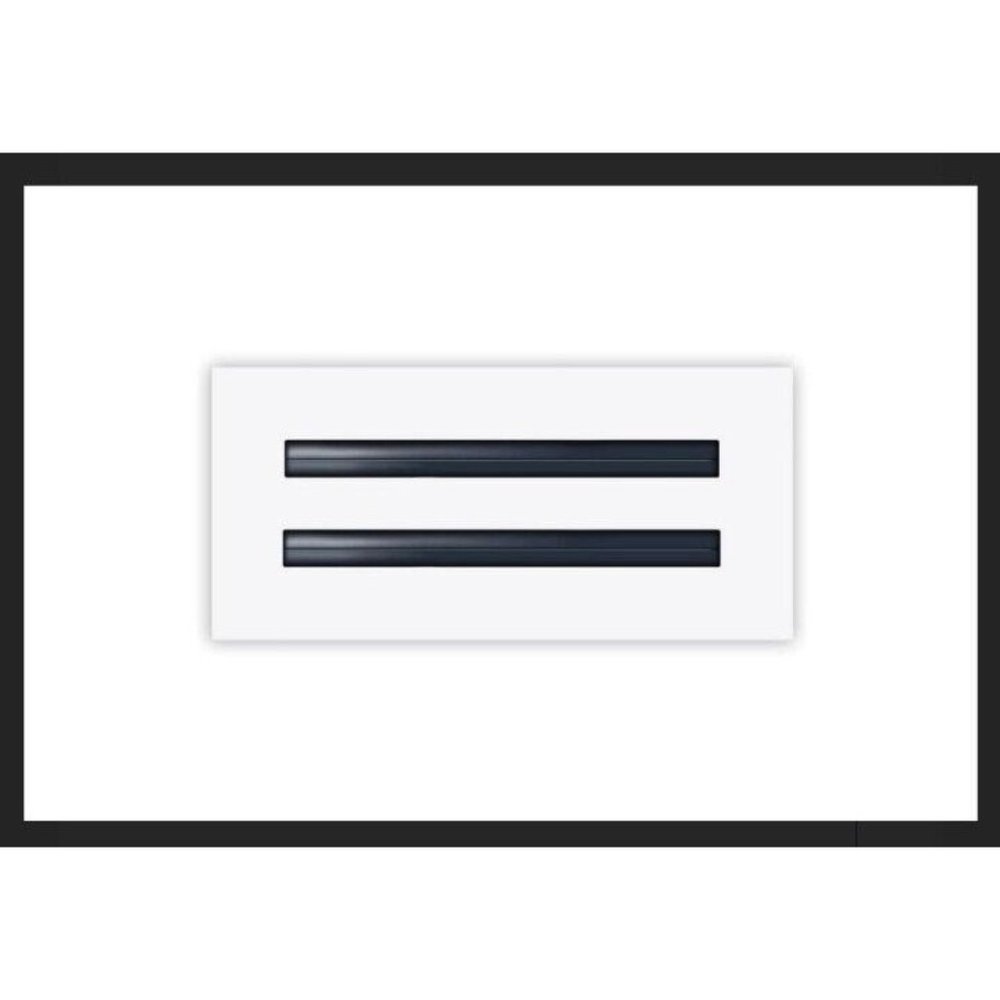 10x4 Modern AC Vent Cover - Decorative White Air Vent - Standard Linear Slot Dif